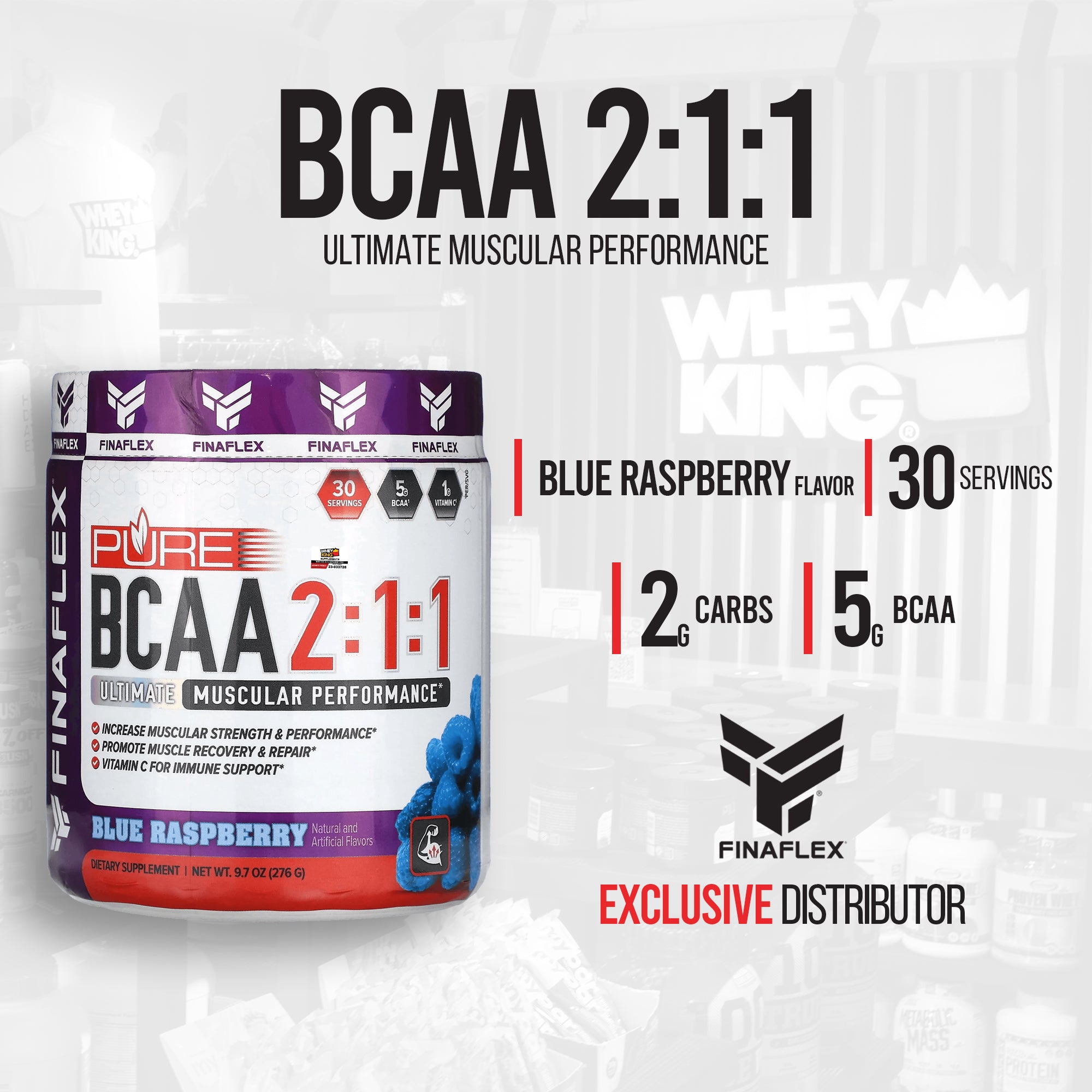 Finaflex Pure BCAA 2:1:1 - 30 servings