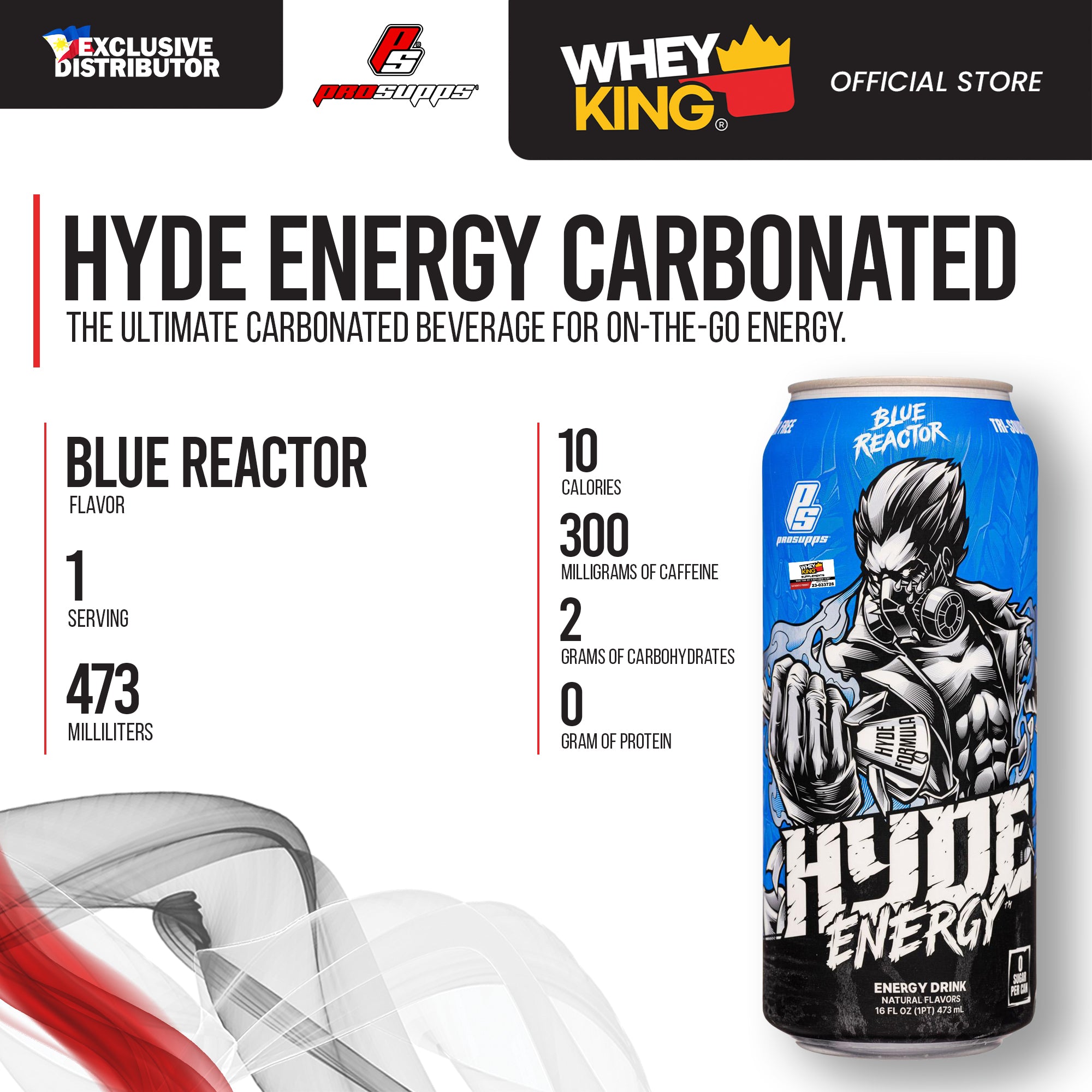 [CLEARANCE SALE: EXP. AUG. 2024] ProSupps Hyde Energy Drink | 473 ml