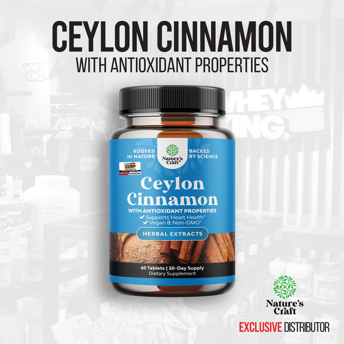 BUY1 GET1 = Natures Craft Ceylon Cinnamon - 60 Tablets Exp 01/31/2025