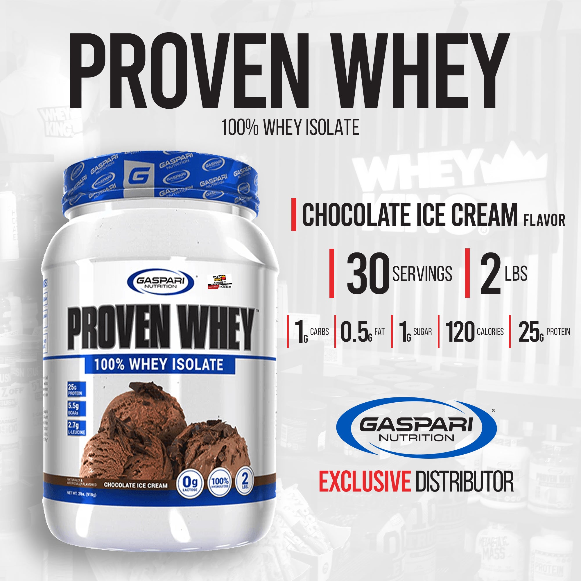 Gaspari Proven Whey (2lbs)