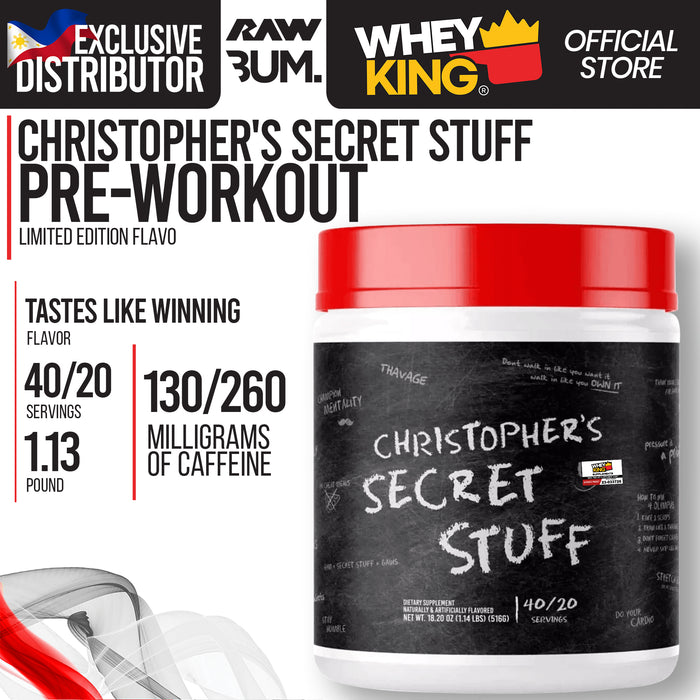 RAW Nutrition | CBUM - Christopher's Secret Stuff