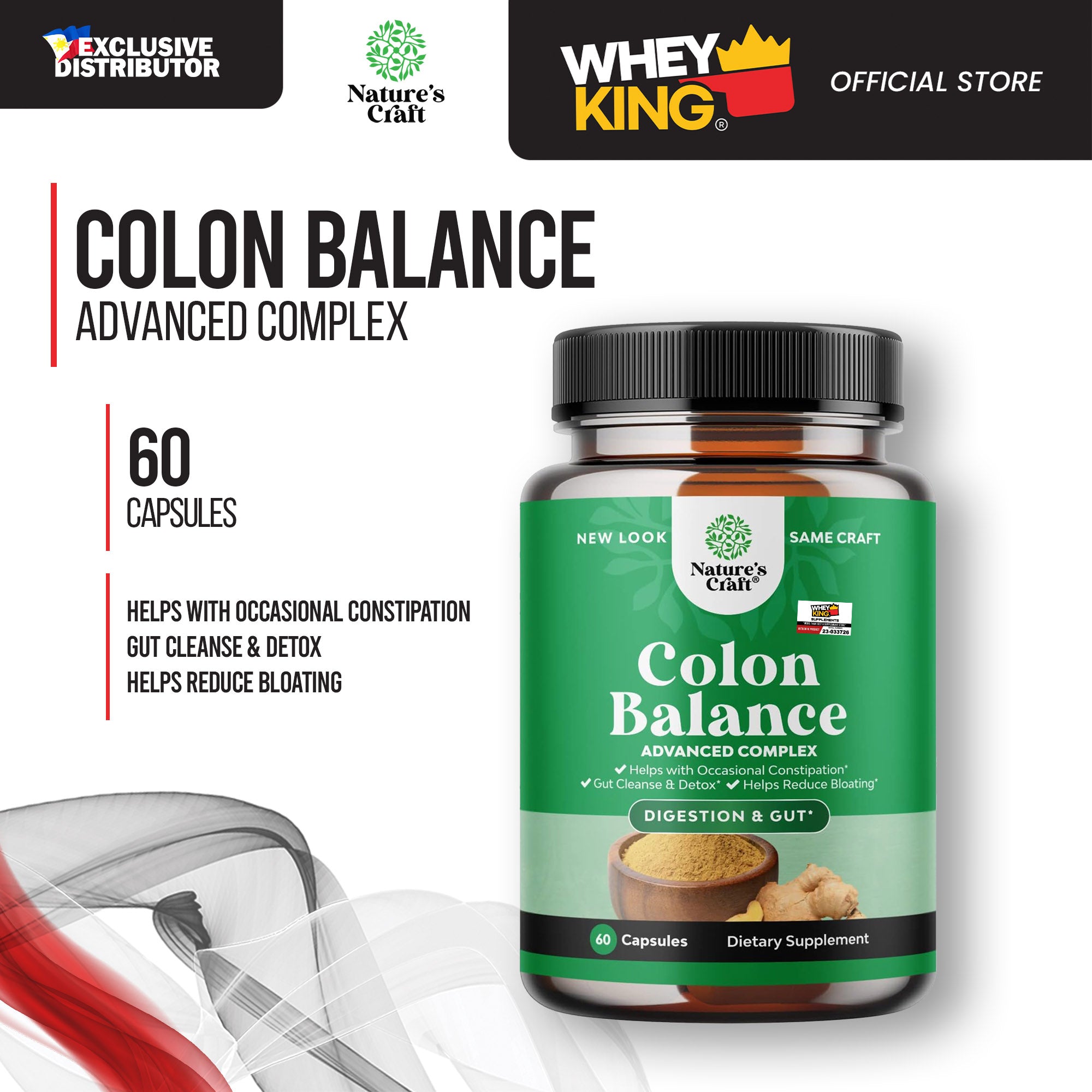 Buy1 Get1 = Natures Craft Colon Cleanse - 60 Capsules Exp 03/31/2025