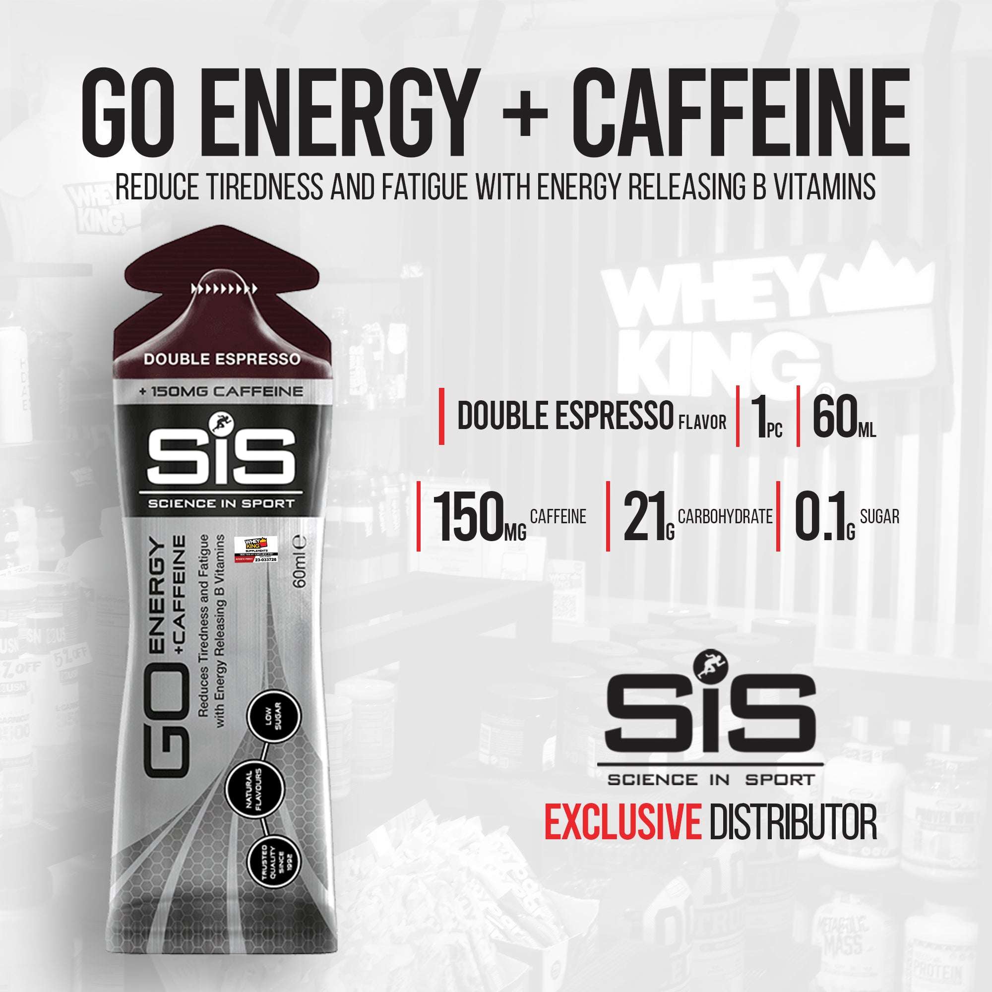 Science In Sport SIS Go Isotonic Energy Gel + Caffeine