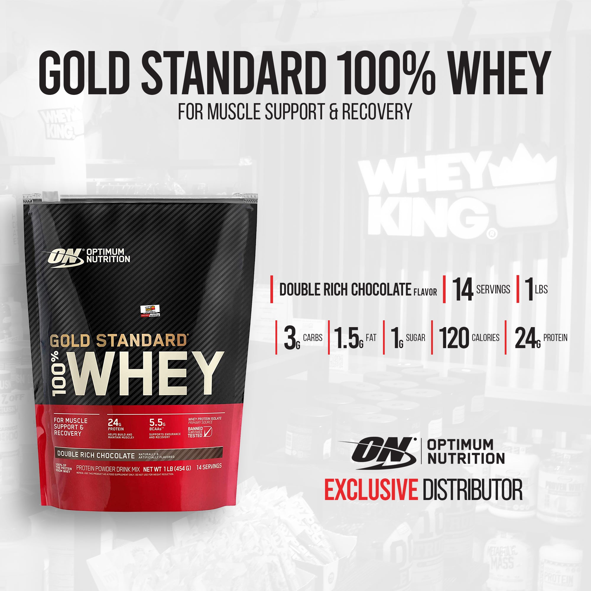 Optimum Nutrition - Gold Standard 100% Whey (1lb)