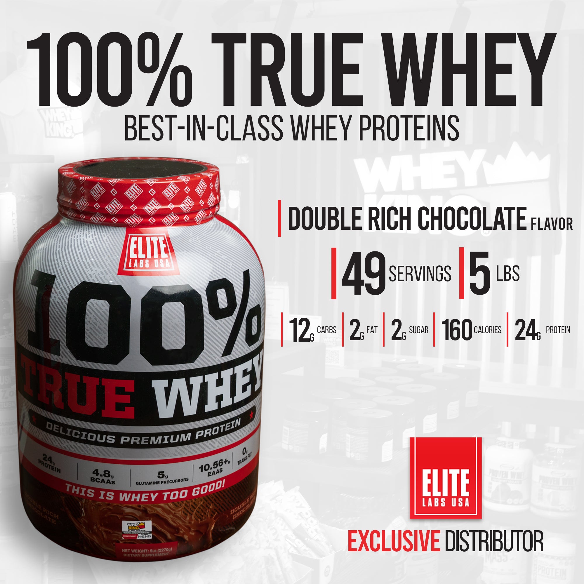 Elite Labs USA 100% True Whey (5lbs)