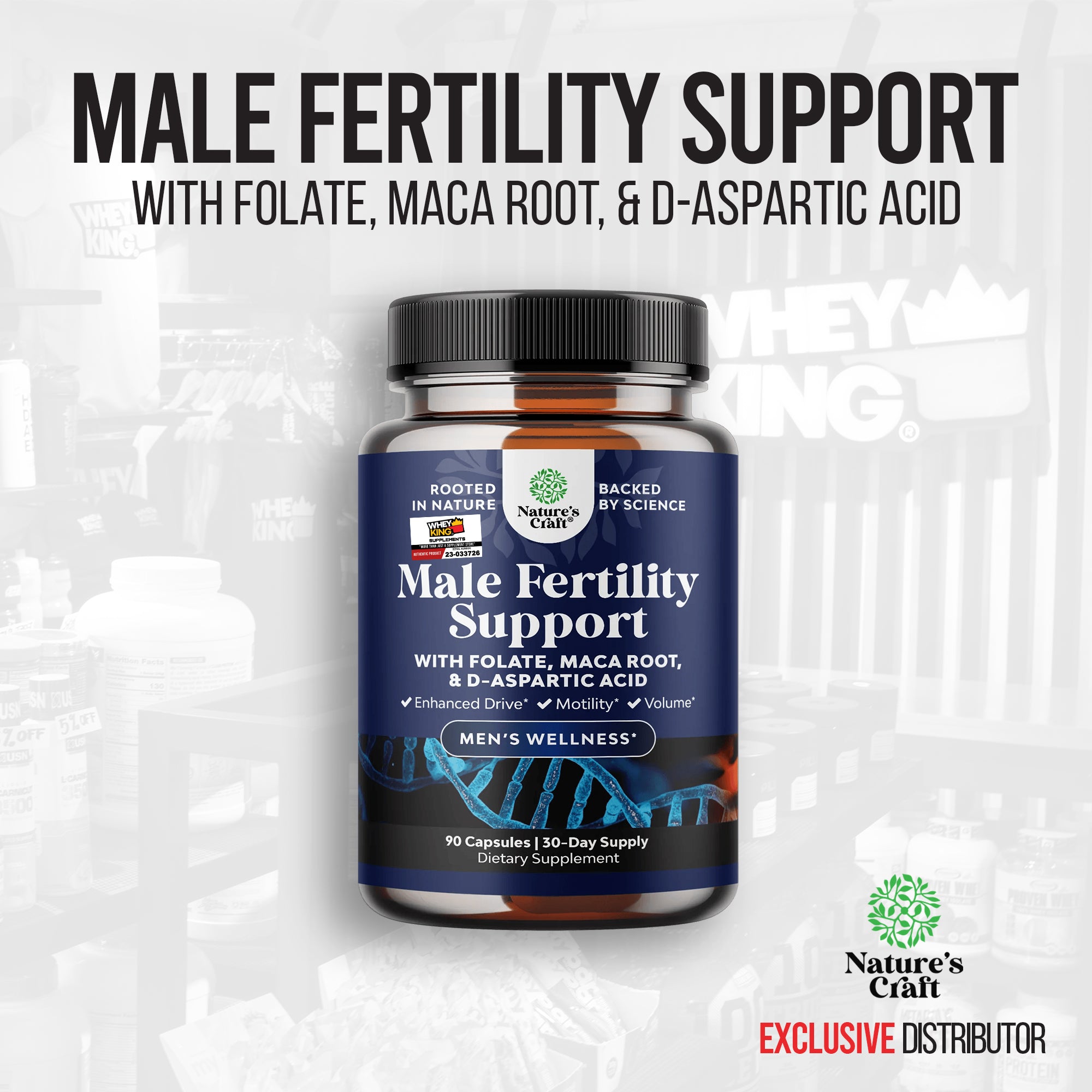 Natures Craft Male Fertility Booster - 90 Capsules