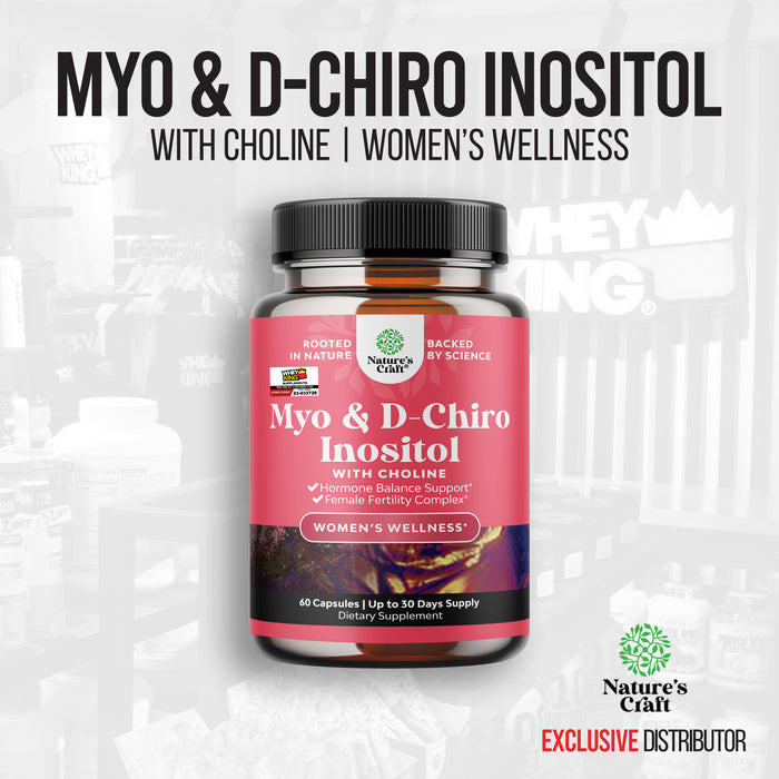 Natures Craft Myo & D-Chiro Inositol - 60 Capsules