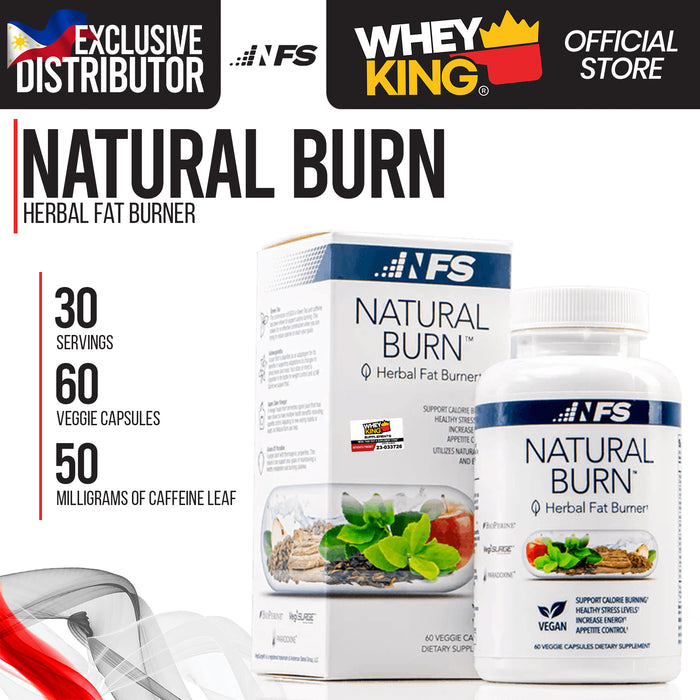 NFS Natural Burn Herbal Fat Burner - 60 Capsules