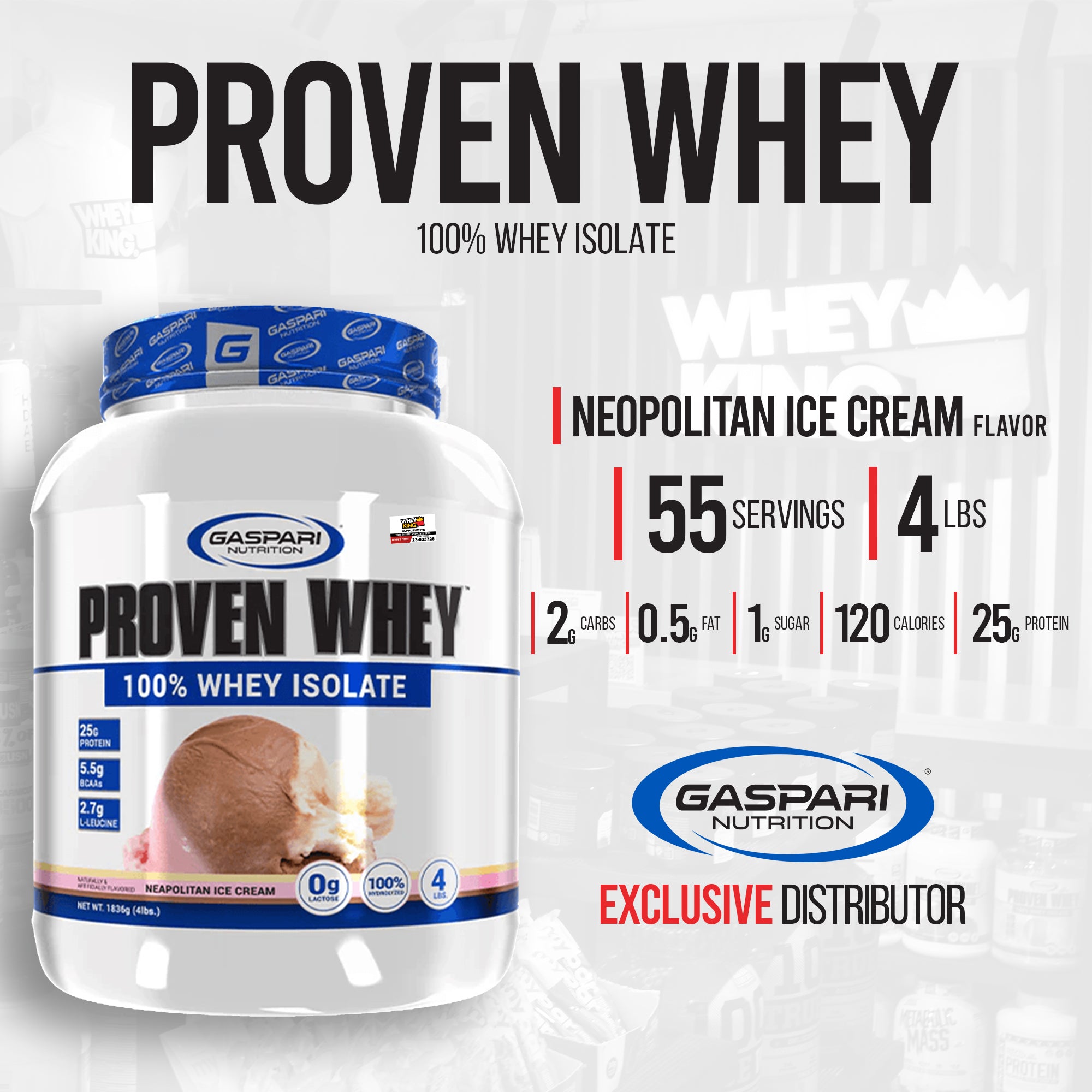 Gaspari Proven Whey (4lbs)