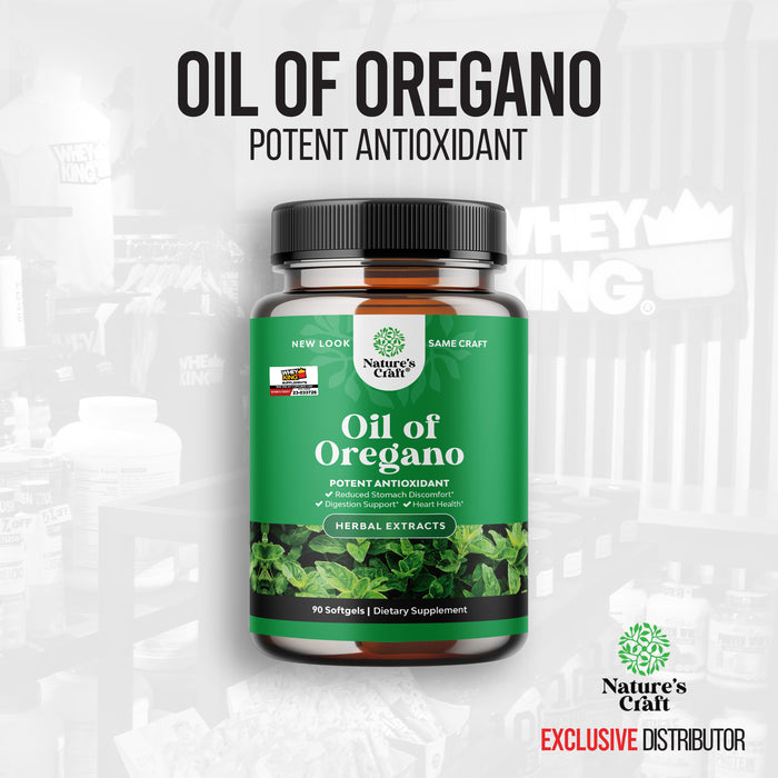 Natures Craft Oil Of Oregano - 60 Softgels Digestion Support