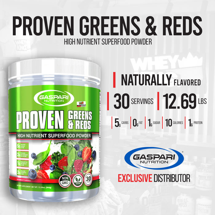 Gaspari Proven Greens & Reds Antioxidant & Detox Support