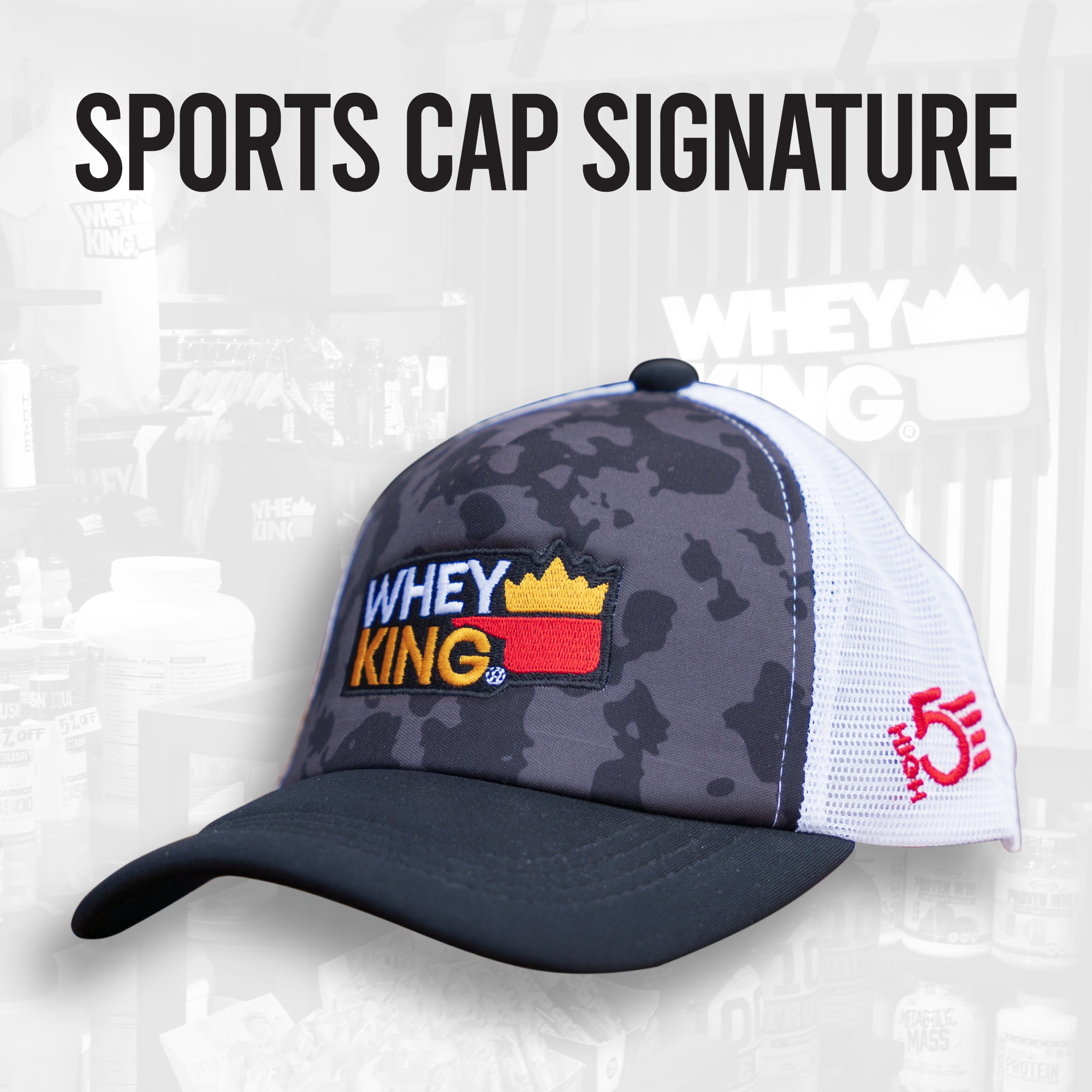 Whey King Sports Cap Signature