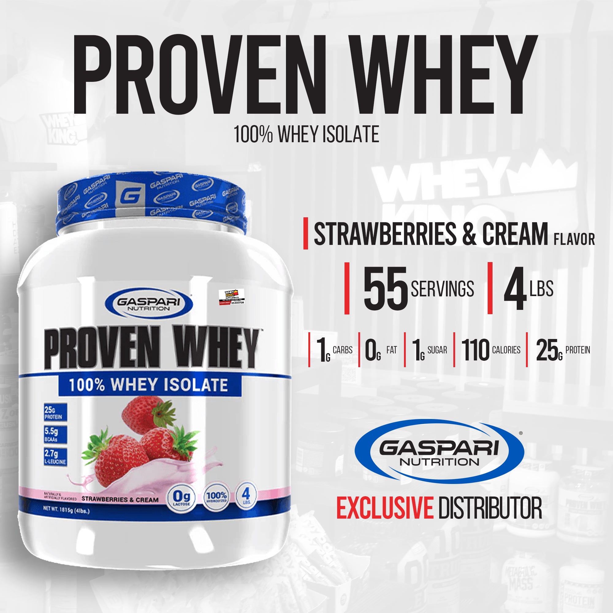 Gaspari Proven Whey (4lbs)