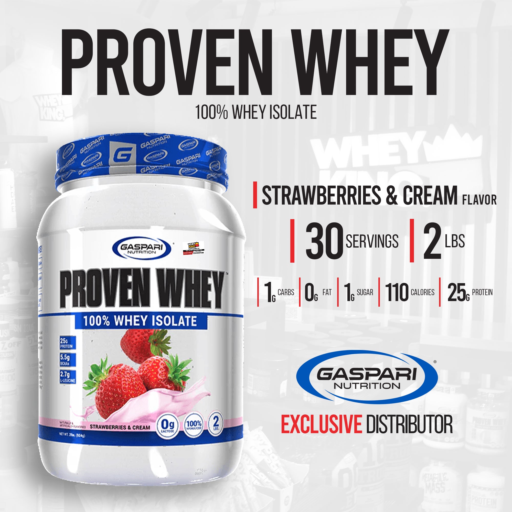 Gaspari Proven Whey (2lbs)