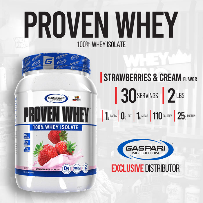 Gaspari Proven Whey Isolate Protein (2lbs)