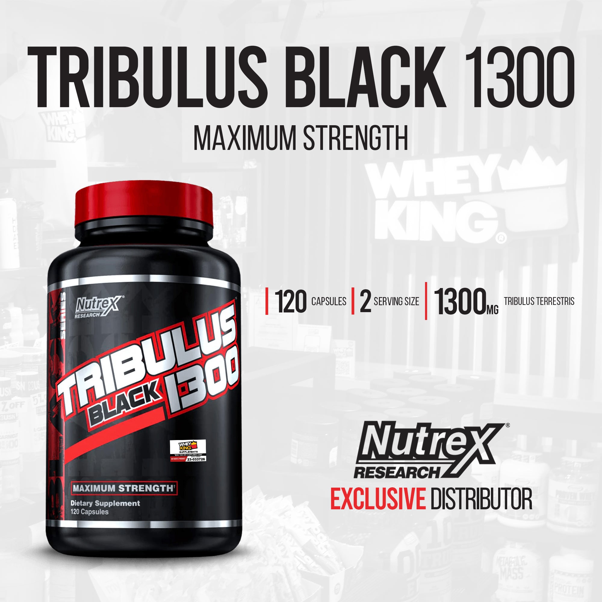 Nutrex Tribulus Black 1300 - 120 Capsules