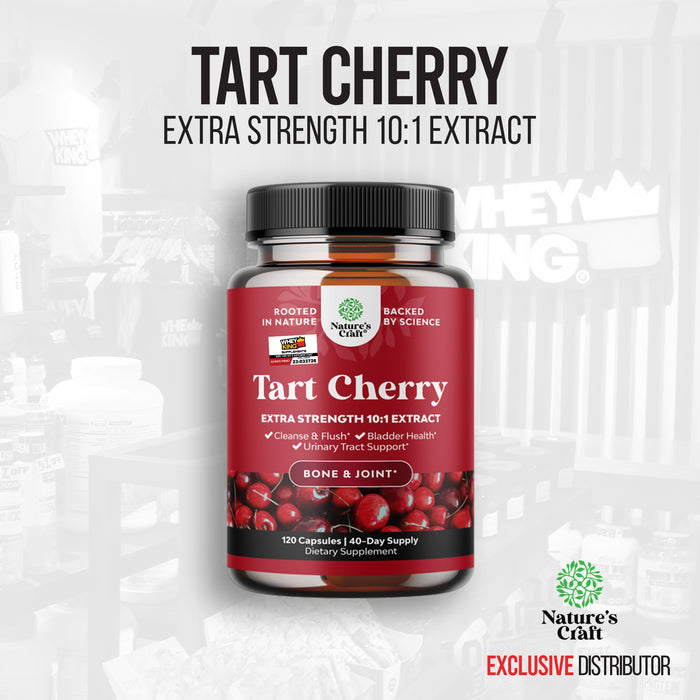 BUY1 GET1 =Natures Craft Tart Cherry - 120 Capsules EXP 04/30/2025