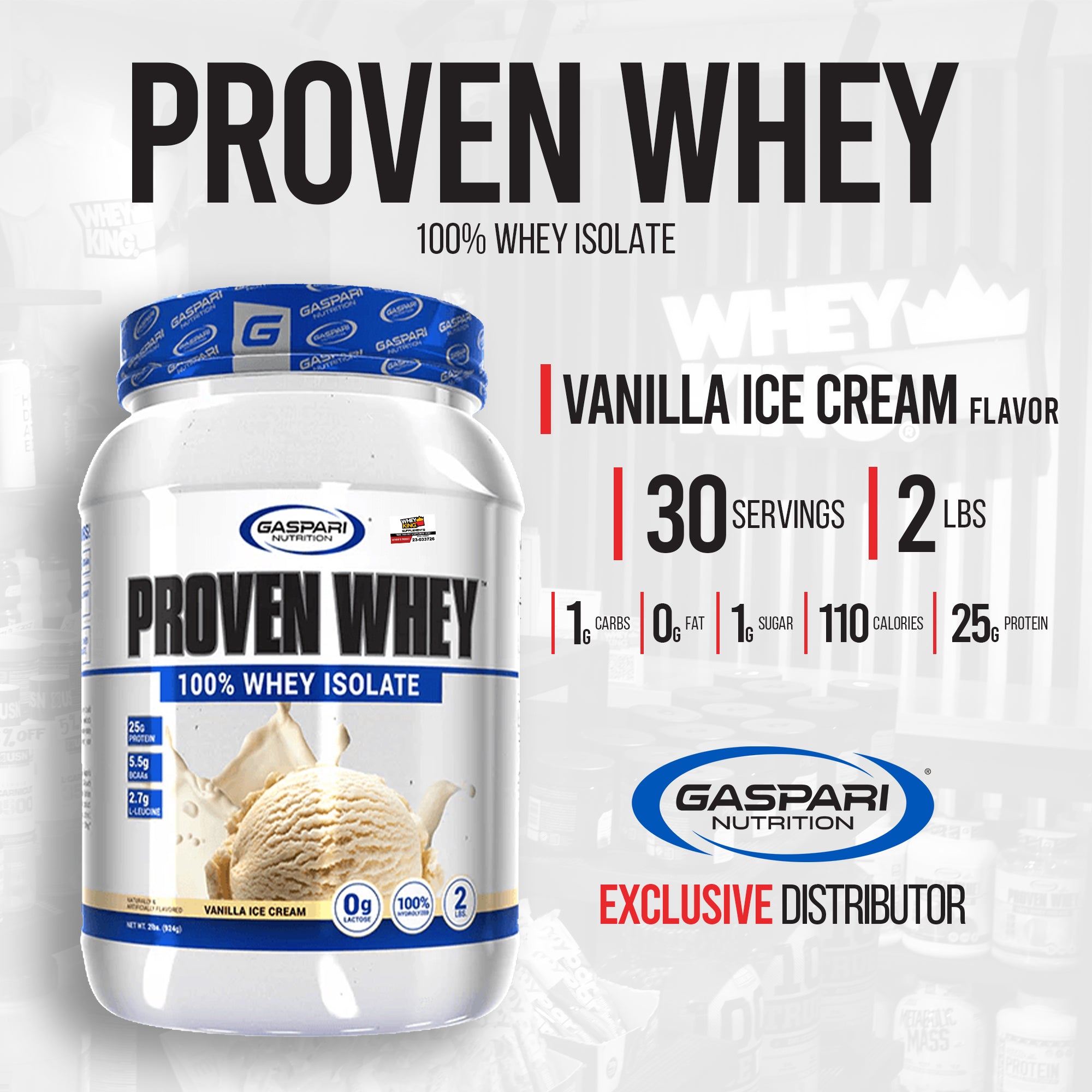 Gaspari Proven Whey (2lbs)