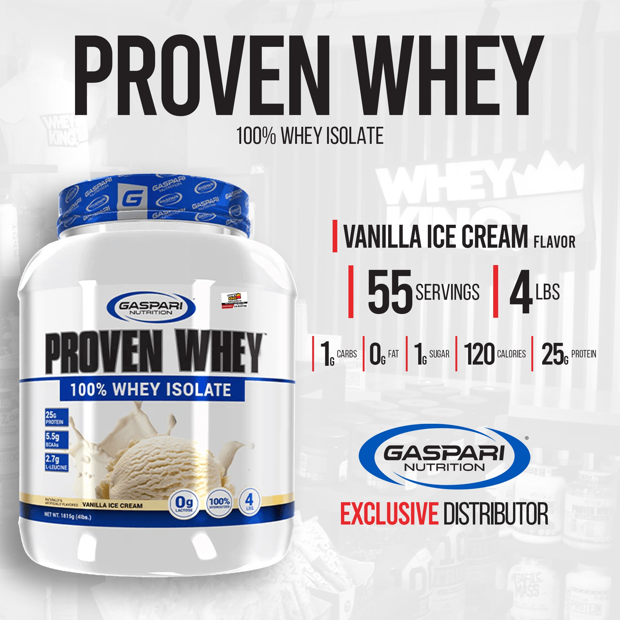 Gaspari Proven Whey (4lbs)