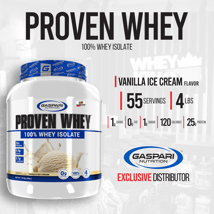 Gaspari Proven Whey Isolate Protein (4lbs)