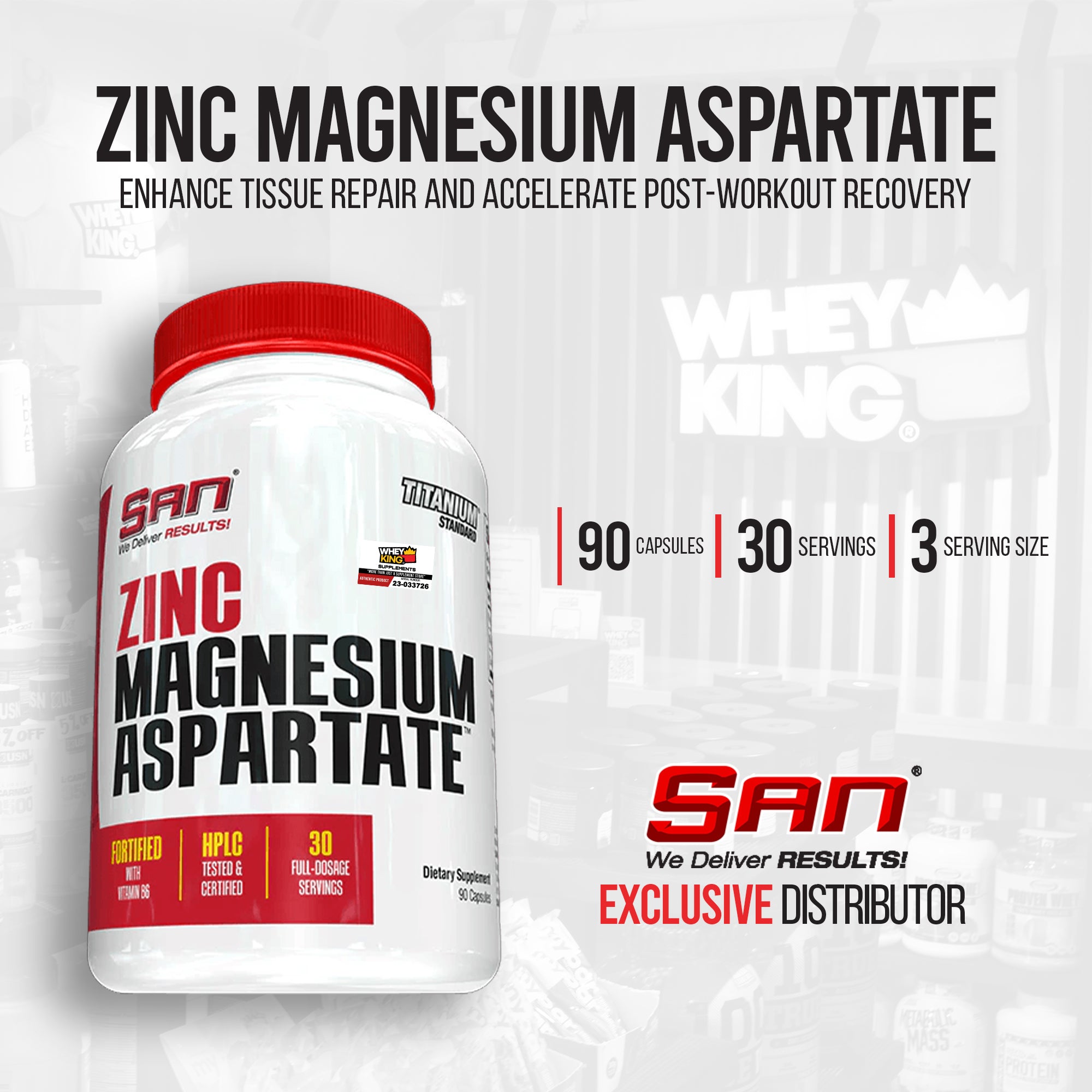 San Nutrition - Zinc Magnesium Aspartate